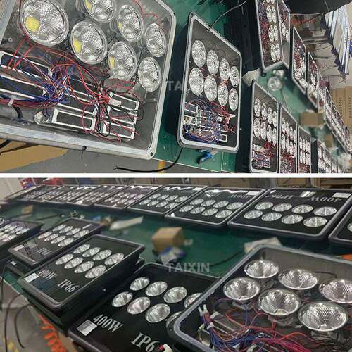 厂家黑色100W200W300W投光灯户外防水仓库亮化灯广告灯 - 图1