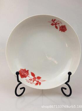 盘架 跨境铁艺盘子支架 茶饼托架工艺品展示架 奖牌摆架铁