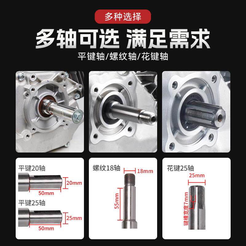 Gasoline engine 170F four-stroke power air-cooled engine is suitable for micro tillage machine grinder water pump