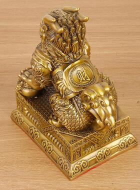 铜麒麟聚财纳福麒麟家居店铺铜麒麟装饰摆件八卦财福聚福麒麟