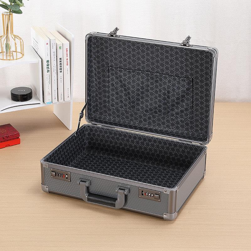 Aluminum alloy box safe deposit box home office safe small password box mobile portable safe with lock