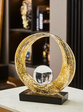 财源滚滚摆件客厅电视柜酒柜办公室轻奢高档装饰品高级感家居饰品