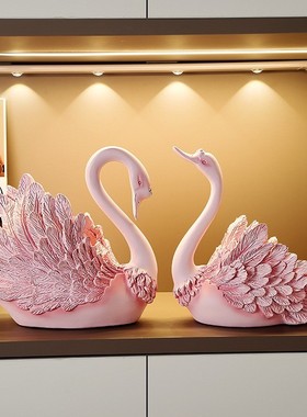 过年装饰摆件客厅氛围感好物摆件欧美风格树脂工艺品摆设创意情侣