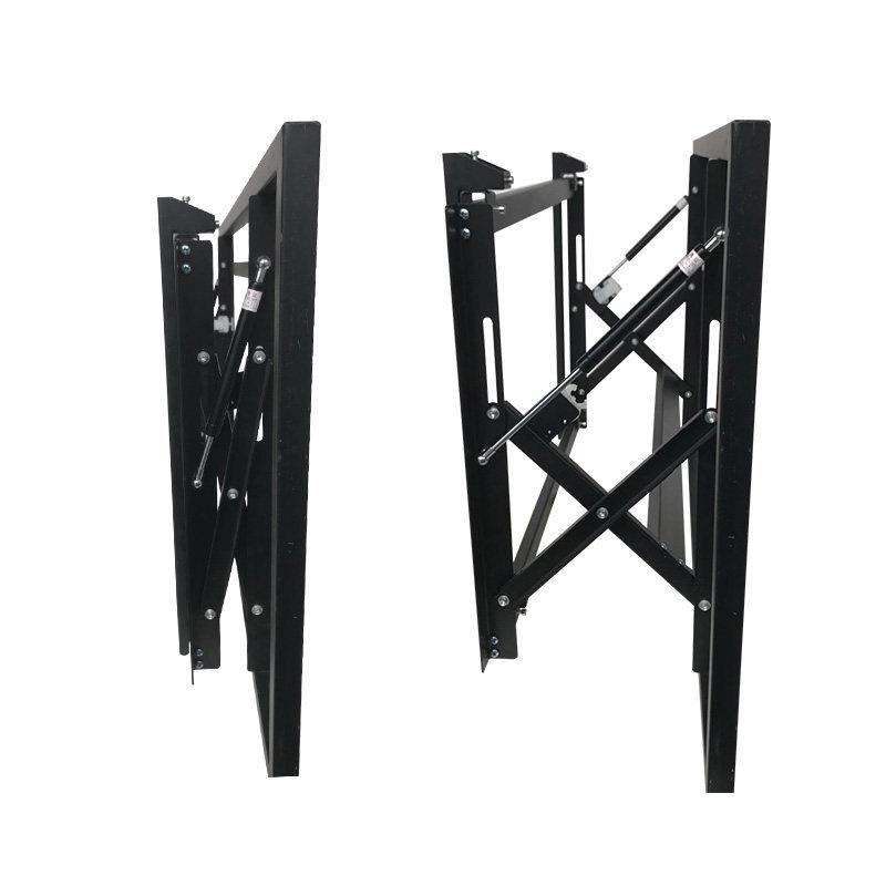 49/55/65/86/98/100-inch splicing screen front maintenance hydraulic bracket TV wall embedded telescopic hanger