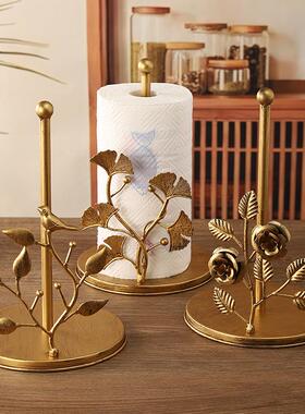 铁艺纸巾架立式免安装抽筒客厅架卧收纳摆件桌室面整理餐4231X巾