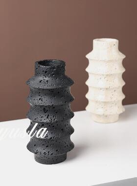 式复厅茶几玄关插干花瓶客花器别墅餐厅吧台样板间摆古件装UOS法