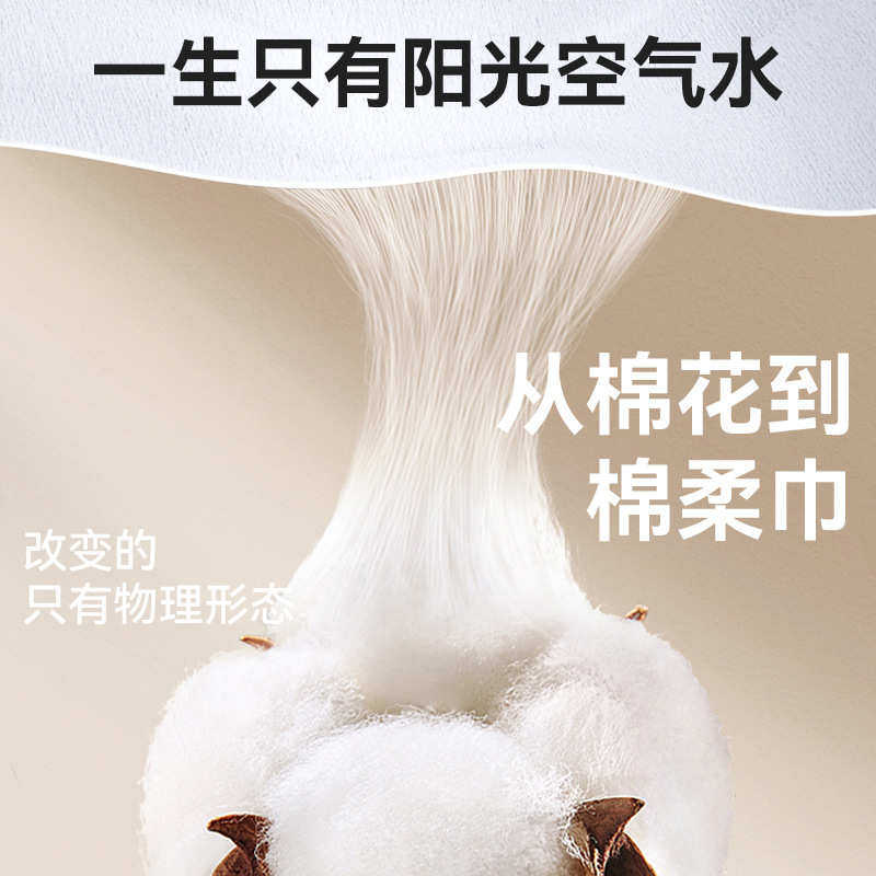 棉柔世家洗脸巾一次性悬挂式抽取洁面巾纯棉加厚300抽卸妆擦脸巾,淘宝优惠券,粉丝福利购,淘宝优惠卷