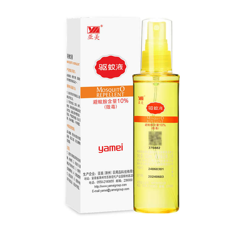 亚美驱蚊液喷雾100ml5瓶装防蚊水户外避蚊胺10%防蚊用品包邮 - 图3