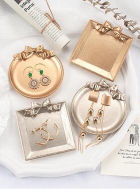 蝴蝶结ins复古树脂托盘装饰摆件