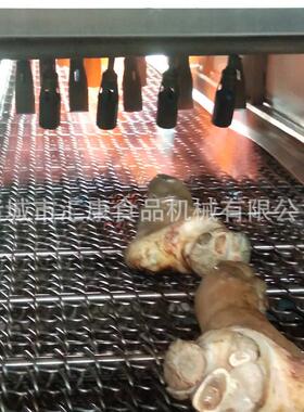 猪爪子烧毛机液化气喷毛流水线禽类皮双层网带燎毛机上下喷火