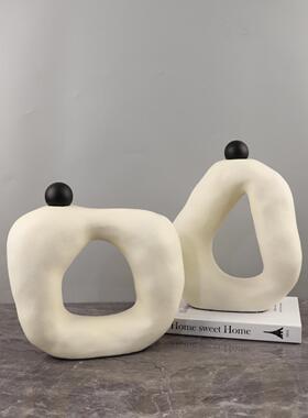 现代简约创意几何艺术装饰摆件酒柜客厅样板间书柜软装摆设工艺品