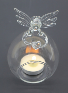 装饰品许愿天使蜡烛烛台装饰摆件