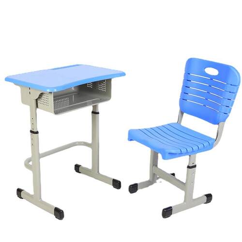 培训班机构套管式双人课桌套装升降式学生课桌椅学校单人课桌椅 - 图3