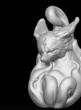 九尾狐吊坠狐狸挂坠情侣 个性小众游戏动漫周边时尚潮流气质