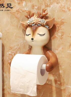 创意家居装饰卡通儿童卷纸筒厕所卫生间小王子壁挂式纸巾盒免打孔