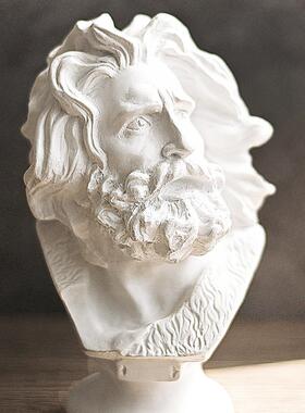 15cm十款头像 北欧树脂石膏像素描人物像雕塑摆件设样板间装饰品