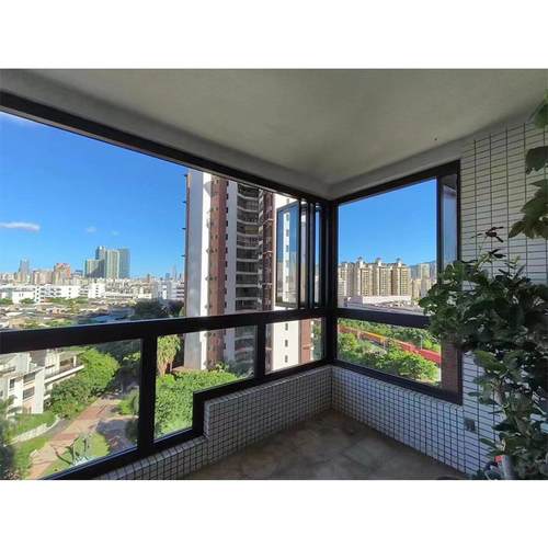 全2024景门自由折叠窗桥断铝窗封拉阳台封窗双扇左右推折叠窗厂家 - 图0