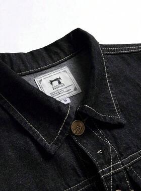 O 67342 Korean slim denim men's vest 韩版修身牛仔马甲