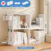 Corner desktop storage rack desk storage rack desktop hole board storage rack vertical corner bookshelf accessories