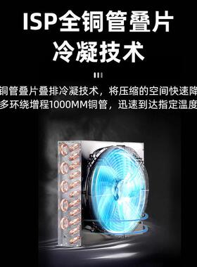 厨房冷冻柜商用急冻冰柜低温小型速冻柜海鲜包子铜管插盘风冷冰柜