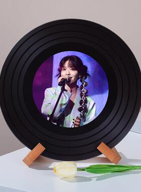 房东的猫可定制高档玻璃黑胶唱片创意电视柜壁龛桌面摆件礼品礼物