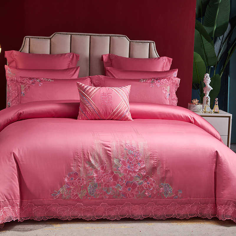 庆件套六十婚刺绣被子四支件套大红色床上用品全房喜140s结婚棉婚,淘宝优惠券,粉丝福利购,淘宝优惠卷