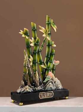 轻奢玄关酒柜装饰乔迁新居树脂摆件客厅电视柜博古架节节高升摆设