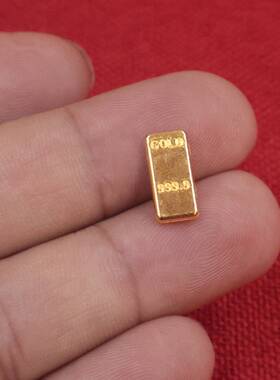 金砖合金摆件迷你小金条招财元宝开业乔迁新婚礼品家居装饰品桌面