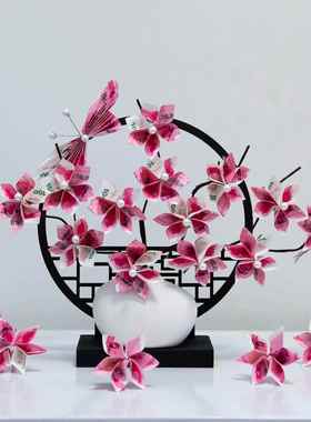 汽球招财猫屏风发财树有钱花DIY全套材料包乔迁开业创意手提礼盒