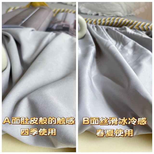 Finished goods! Single-piece anti-slip double-sided brocade cotton bed cover new style sheets all-inclusive Simmons mattress dustproof