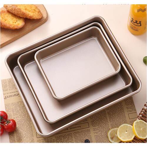 square baking cake pan tray mold 长方形烤盘蛋糕模具家用烘焙 - 图2
