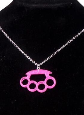 45/50/60/70CM Stainless Steel Chain Resin Glitter Knuckle Pe