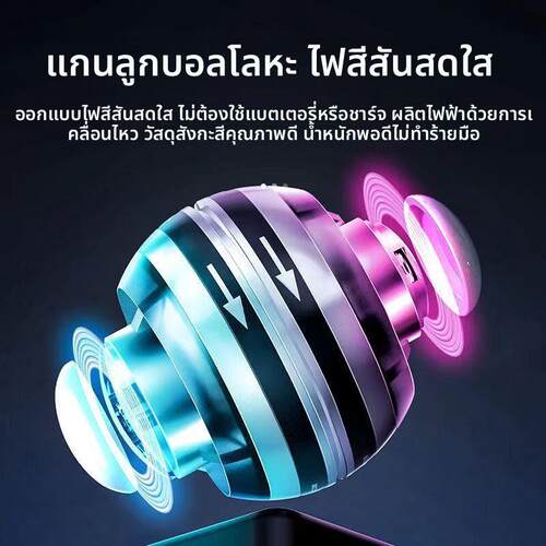 Fitness self starting grip strength player palm gyro ball - 图0