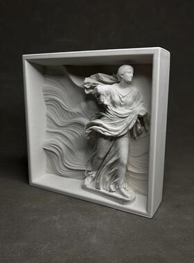 现代艺术石膏雕塑桌面摆件装饰道具古典艺术书架商业陈设道具礼物