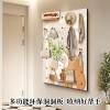 Fulu entrance hole board storage rack high-end large door rear wall storage board high-end wall-mounted coat rack