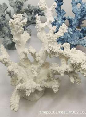 工厂直供天然树脂材水族箱海底系列多彩珊瑚水族工艺品 家居摆件