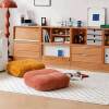 Fabric futon cushion for sitting on the ground, simple removable and washable tatami mat, bay window, living room and bedroom, thickened low stool