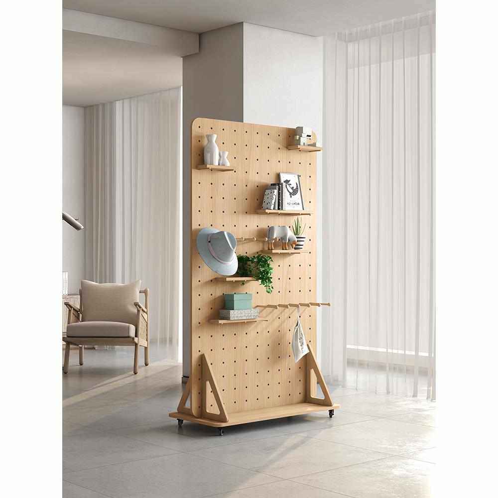 XISHI 屏风隔断客厅日式移动入户玄关落地立式收纳洞洞板置物架,淘宝优惠券,粉丝福利购,淘宝优惠卷
