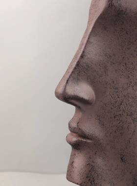 现代简象约1503抽侧卧脸脸书树脂摆件客厅室玄关酒店书房家人居装