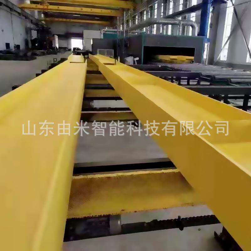 Steel structure fully automatic coating equipment equipped with drying room for 20 minutes surface drying H-shaped steel intelligent spraying production line