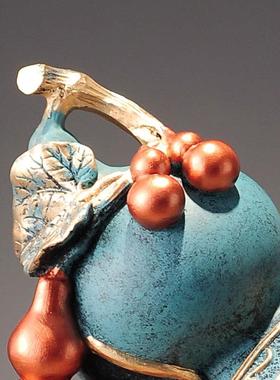 葫芦摆件中式工艺品办公室桌面家居玄关电视酒柜装饰创意摆设