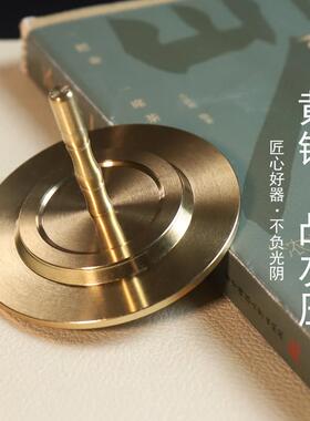 纯黄铜特加大灰压香薰炉灰押平灰器打拓香篆工具入门香道套装用具