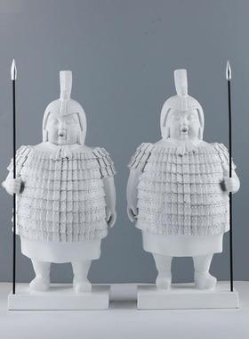 正品兵马客俑创意新中式物酒柜装饰品家居人电饰品厅视柜办公室摆