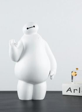 简约现代酒店别墅创意大白卡通摆件家居样板房端景台雕塑软装摆设