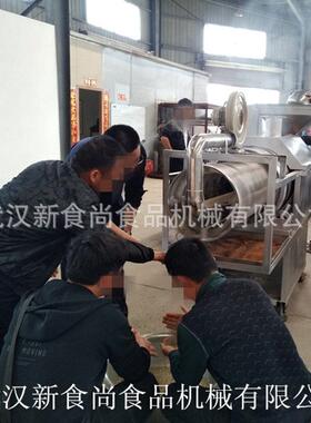 炒米机 可以使燃新食尚煤加用热 品统食设备 大型自动炒米传机