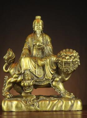 黄铜摆件太乙真人太乙救苦天尊家居店铺摆件厂家批