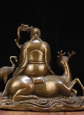 新款直销仿古铜寿星老人寿星公南极仙翁老寿星摆件健康长寿送长辈