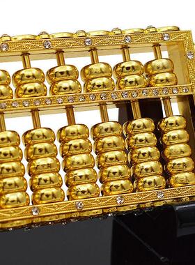 算盘摆件底座如意合金家居桌面办公桌室收银柜台客厅装饰品开 业