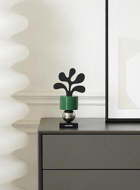 WOZOOM屋准艺术创意花盆摆件办公室客厅入户玄关桌面高级感装饰品