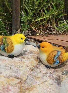 跨庭境货源户外园林仿模小鸟树脂工1320-132真艺品创意鸟型别墅院